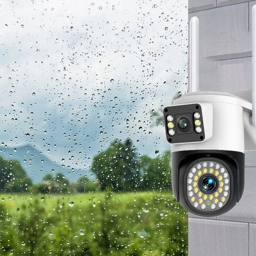 PODWÓJNA KAMERA WIFI IP SMART ZEWNĘTRZNA OBROTOWA QHD 2x 4MP ZOOM APLIKACJA na Arena.pl