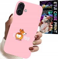ETUI DO IPHONE 16 - ŚMIESZNE WZORY I LOVE YOU PIESEK OBUDOWA