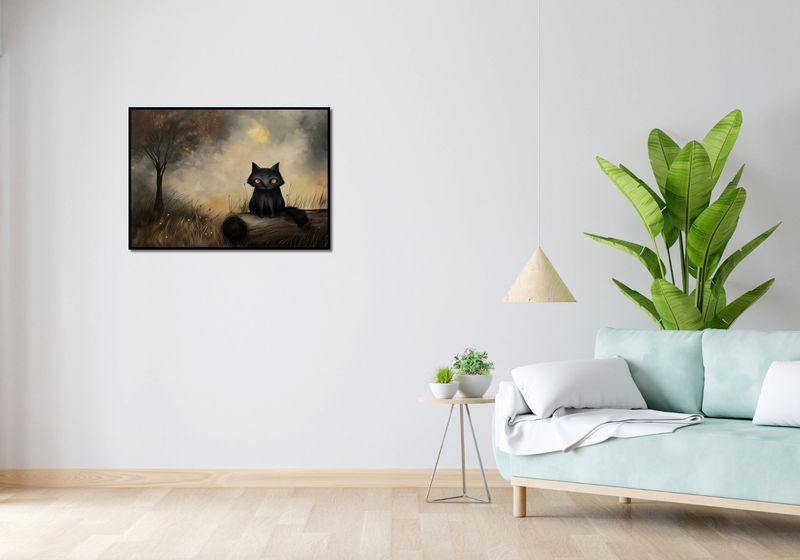 Plakat 84,1x59,4cm Czarny Kot zdjęcie 4