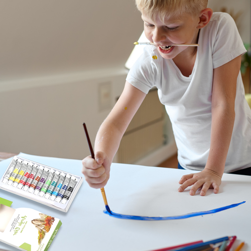 farby akrylowe w tubkach zestaw 12 sztuk 6ml na Arena.pl