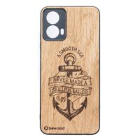 drewniane etui bewood do motorola g34 5g kotwica dąb
