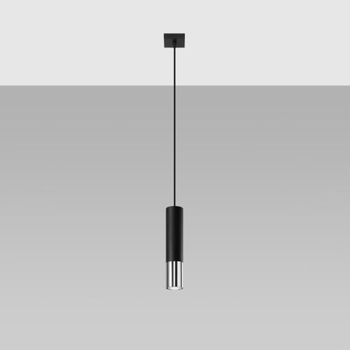 Lampa wisząca LOOPEZ 1 czarny/chrom na Arena.pl