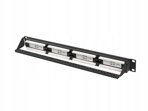 Patch panel Lanberg 24 port 1U kat.6A czarny na Arena.pl