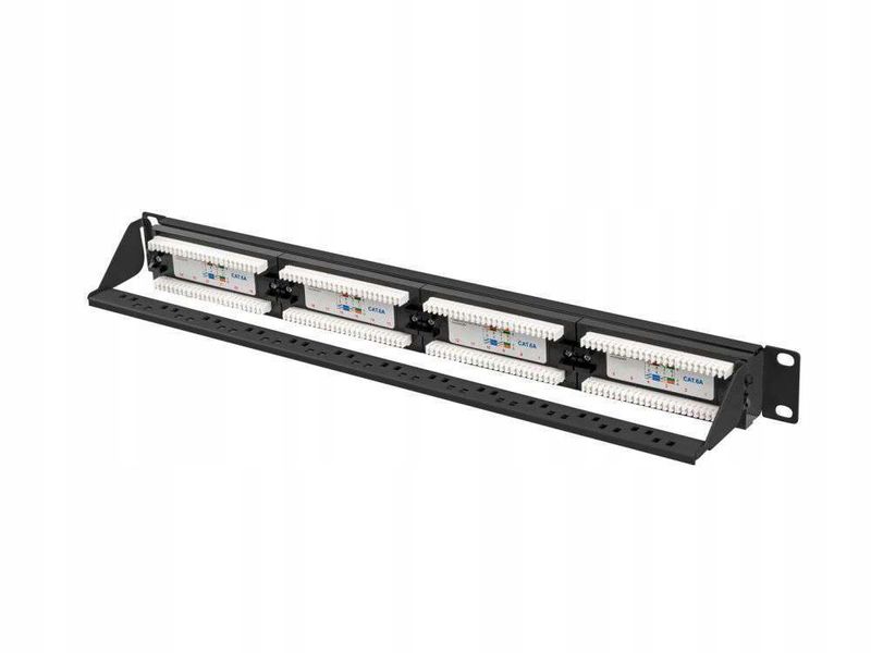 Patch panel Lanberg 24 port 1U kat.6A czarny zdjęcie 3