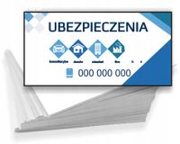 Wizytówki firmowe Foliowane 1000szt wiele wzorów ubezpieczenia