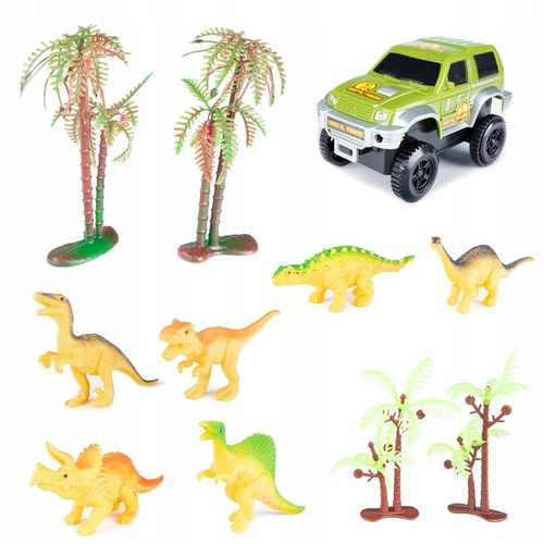 Tor Wyścigowy Park Dinozaurów Segmentowa Budowa XL 140 el. Akcesoria 210cm na Arena.pl