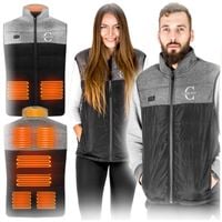 Kamizelka podgrzewana czarno-szara rozmiar M