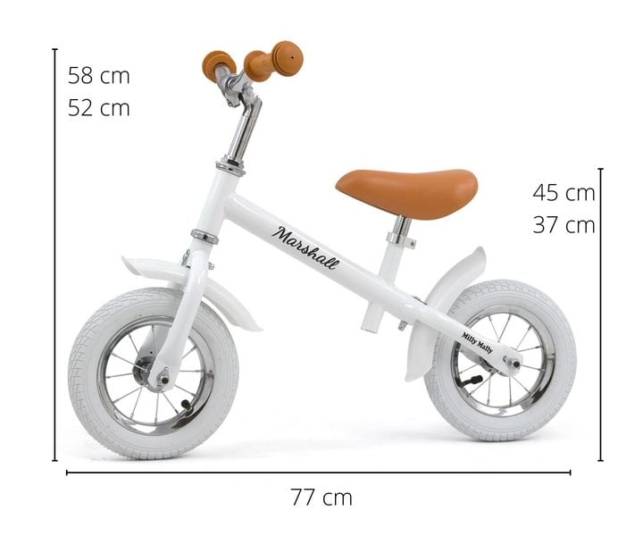 MILLY MALLY Rowerek biegowy MARSHALL AIR White zdjęcie 2
