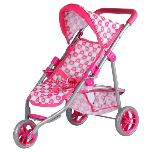 WOOPIE ROYAL Trójkołowa Spacerówka Wózek dla Lalek Serce Róż na Arena.pl