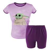 Krótka Piżama dziecięca Baby Yoda