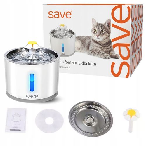 FONTANNA POIDEŁKO AUTOMATYCZNE DLA KOTA PSA CICHA + FILTR na Arena.pl