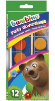 farby akwarelowe 12kolorów  BAMBINO