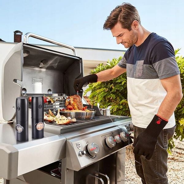 USB ŁADOWANIE ELEKTRYCZNY MŁYNKÓW DO SOLI I PIEPRZU, 2X MŁYNEK DO PRZYPRAW zdjęcie 2