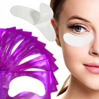 PŁATKI POD OCZY DO PRZEDŁUŻANIA RZĘS 100 SZT (50 PAR) FIOLETOWE OPAKOWANIE