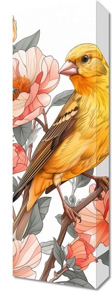 Obraz 20x60cm Wiosenny Śpiewaczek zdjęcie 1