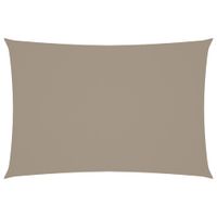 Prostokątny żagiel ogrodowy, tkanina Oxford, 2,5x4,5 m, taupe