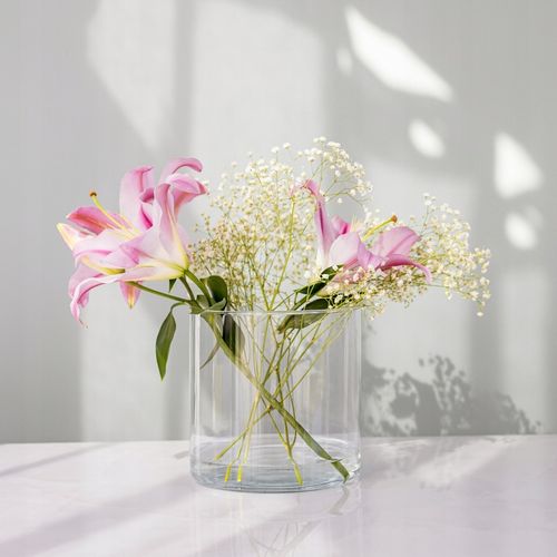 Wazon ŚWIECZNIK Lampion Cylinder 19 cm POJEMNIK Na Kompozycje na Arena.pl