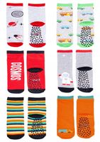 6-PAK Skarpetki ANTYPOŚLIZGOWE ABS skarpety 23-26