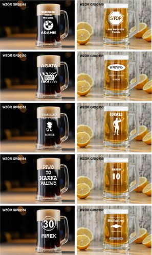 Kufel do Piwa GRAWEROWANY prezent dla DZIADKA HIT! na Arena.pl