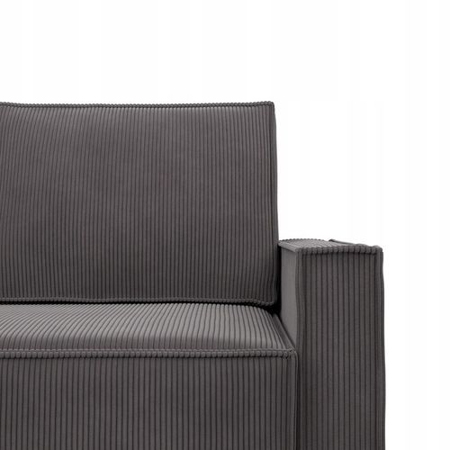 Kanapa 3 os. Duża Sofa Rozkładana z Funkcją Spania Bonell NOTO Szara na Arena.pl