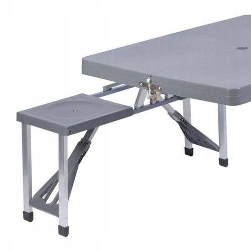 STÓŁ KEMPINGOWY TURYSTYCZNY SKŁADANY Z KRZESŁAMI Redcliffs szary na Arena.pl