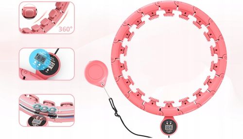 HULA HOP DO ĆWICZEŃ Z OBCIĄŻENIEM WYPUSTKAMI I LICZNIKIEM SMART na Arena.pl