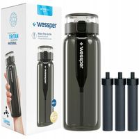 Bidon butelka filtrująca wodę Wessper ActiveMax Clarti 0,68l + 3x Filtr
