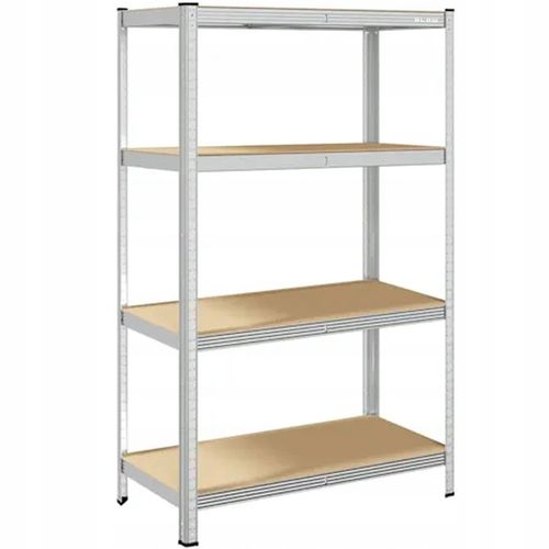 REGAŁ METALOWY MAGAZYNOWY 150x75x30cm 4 PÓŁKI MDF 150kg 600kg DO na Arena.pl
