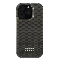 Etui Audi IML Stitching Pattern MagSafe na iPhone 16 Pro 6.3" - czarne