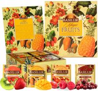 Basilur MAGIC FRUITS zestaw herbat na prezent - 4 SMAKI OWOCOWE - 40 szt.