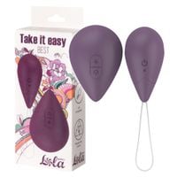 jajeczko dopochwowe z pętelką z wibracjami na pilota. silikonowe