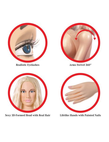 Piękna Blond Dmuchana Lala 3D Do Kochania - Hannah Harper zdjęcie 3