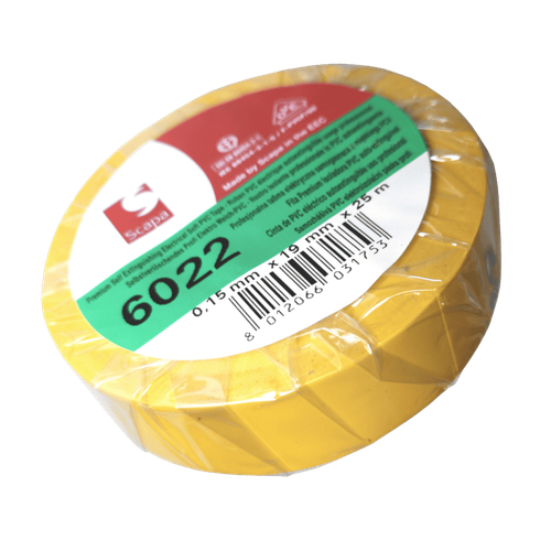 TAŚMA IZOLACJA PCV 6022 19mm/25m ŻÓŁTA, SCAPA na Arena.pl