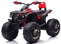 Duży Quad Na Akumulator 4 Silniki 45W 12V10AH Ekoskóra Koła Eva Czerwony