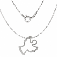 SREBRNY NASZYJNIK GWIAZD CELEBRYTKA ANIOŁEK SREBRO PRÓBY 925