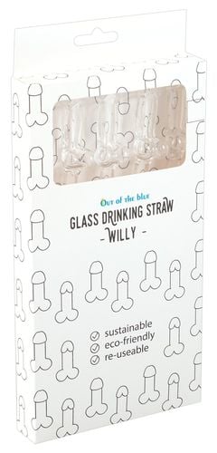 glass drinking straw willy x 4 na Arena.pl