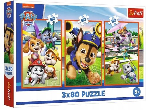 Puzzle 3X80 Psia Zgraja Psi Patrol 34886 na Arena.pl