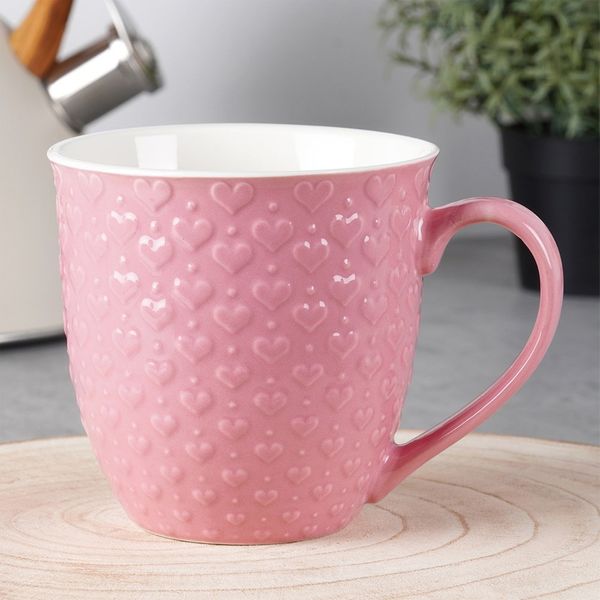 Kubek ceramiczny serca 580 ml zdjęcie 2