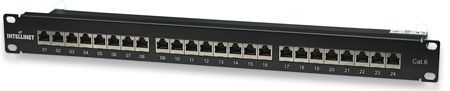 Patch panel FTP Cat6 24 porty, 1U, czarny na Arena.pl