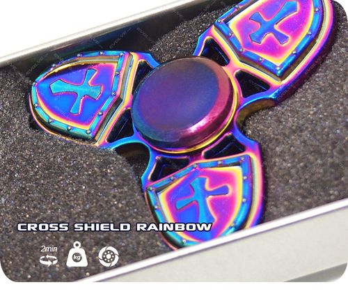 CROSS SHIELD HAND FIDGET SPINNER METAL na Arena.pl