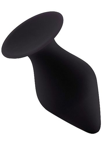 butt plug with suction cup - small - black na Arena.pl