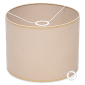 Abażur tkaninowy beżowy 30x25 cm E27 Cerlux – klasyczny klosz do lampy E14
