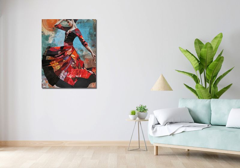 Obraz 70x90cm Taniec Flamenco zdjęcie 2
