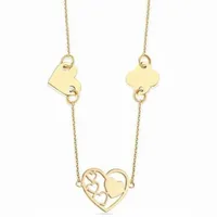 Złoty naszyjnik 585 CELEBRYTKA SERCE KONICZYNKA