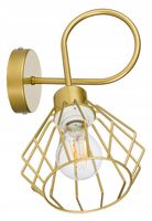 Lampa kinkiet E27 żyrandol stały kręcony loft drut brylant złoty na 1 x E27