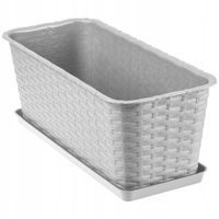 DONICZKA BALKONOWA SKRZYNKA PODSTAWKA SZARA 40cm