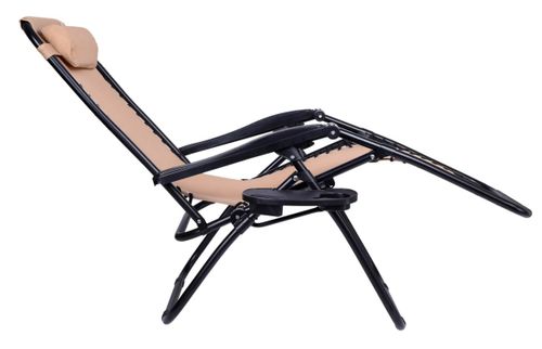 Leżak ogrodowy Orion Zero Gravity beżowy na Arena.pl