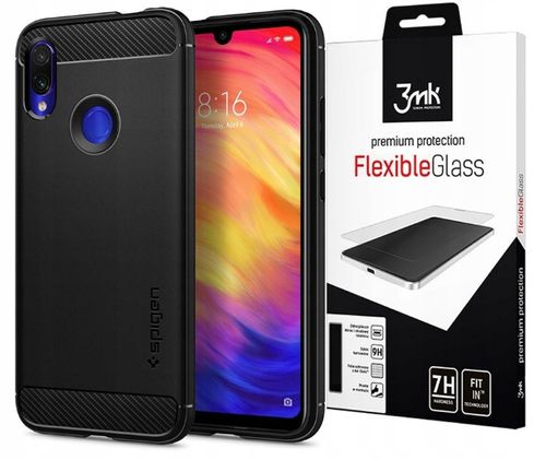 SPIGEN RUGGED DO XIAOMI REDMI NOTE 7 +SZKŁO 3MK na Arena.pl