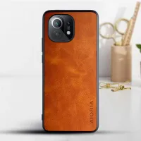 Etui AIORIA Vintage LEATHER do Xiaomi Mi 11 pomarańczowy