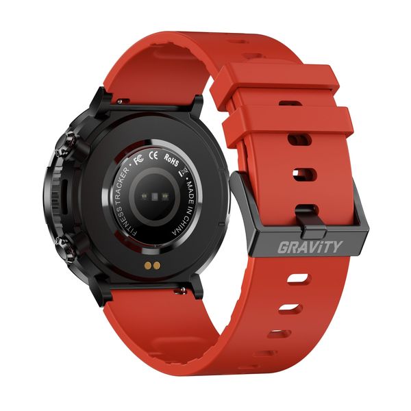 smartwatch gravity gt21-6 + czerwony pasek silikonowy zdjęcie 6